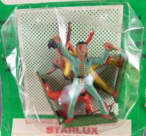 Starlux - Sioux - Série Ordinaire 57 - Blister 3 Piétons Poignard & Scalp Fusil Debout Arc Genoux (réf 169 161 164)