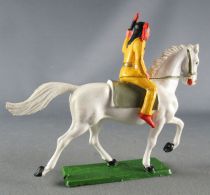 Starlux - Sioux Regular Series 1965 - Mounted with torch (yellow) white troting horse (ref 435)