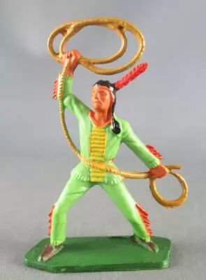 Starlux - Sioux S�rie Ordinaire 57 - Pi�ton lasso (vert) (r�f 168)