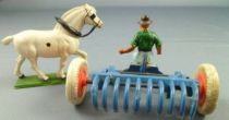 Starlux - The Farm - Accessories Vehicles - Mechanic Rake with driver (ref 571)