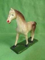 Starlux - The Farm - Animals - Horse (with base) (white & brown ) (Series 53/54 ref 541)