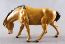 Starlux - The Farm - Animals - Horse Eating (without base) (BrownBlack Mane) (Series 60 ref 2542)