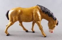 Starlux - The Farm - Animals - Horse Eating (without base) (BrownBlack Mane) (Series 60 ref 2542)
