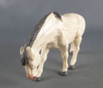 Starlux - The Farm - Animals - Horse eating (without base) (white) (Series 60 ref 2542)