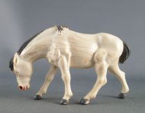 Starlux - The Farm - Animals - Horse eating (without base) (white) (Series 60 ref 2542)