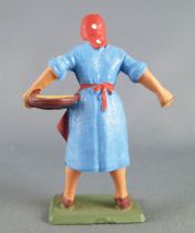 Starlux - the farm - farmer woman blue & red (series 59 ref 510)