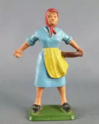 Starlux - the farm - farmer woman blue & yellow (series 59 ref 510)