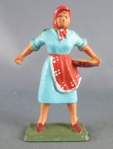 Starlux - the farm - farmer woman light blue & red (series 59 ref 510)