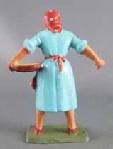 Starlux - the farm - farmer woman light blue & red (series 59 ref 510)