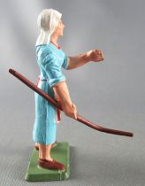 Starlux - The Farm - Farmwoman with stick (blue) (series 75 ref PF12)