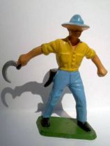 Starlux - the farm - harvester (yellow & bleu) (series 59 ref 501)