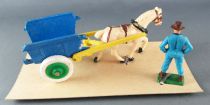Starlux - The Farm - Machine - Gondola Cart with horse & Gentleman Farmer (ref 572/952) Mint in Box