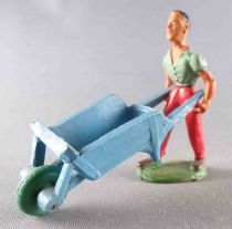 Starlux - The Farm - Wheel barrow & driver (series 53/54 ref 575)