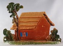 Starlux - Trappeurs - Série 72 - Accessoire Décor - Cabane de Trappeur silhouettée (réf AD1)