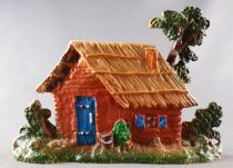 Starlux - Trappeurs - Série 72 - Accessoire Décor - Cabane de Trappeur silhouettée (réf AD1)