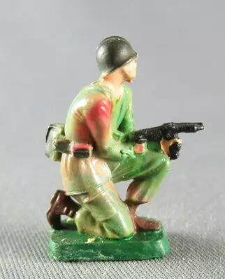 Starlux 30mm - Militaire - Commando Tireur Mitraillette Genoux (r�f 1330)