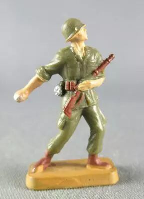 Starlux 30mm (1:55) - Army - Modern Army - Fighting Grenade & Rifle (ref M10 Sand Base)