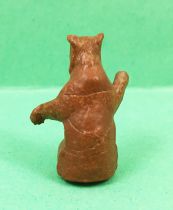 Starlux 35mm (1/50°) - Circus / Zoo - Animal Bear (brown standing) (ref MC 19) scaled for Solido Verem