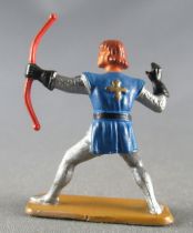 Starlux 40mm - Middle Age - Footed Archer Standing (blue & Silver) (ref R 6055)