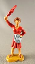 Starlux 40mm - Train Station - Woman Barrier Guard (Red) (ref 1117 FT52019 3840)