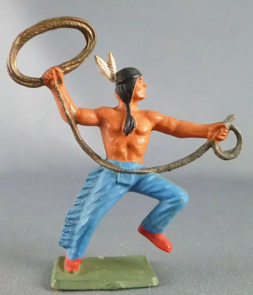 Figurine Starlux Indien D'Amérique Guetteur - Série Luxe 55/56 - Occasion - Collection