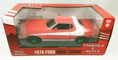 Starsky & Hutch - Greenlight Hollywood - 1976 Ford Gran Torino 1/24�me (Chase - Version roues vertes)