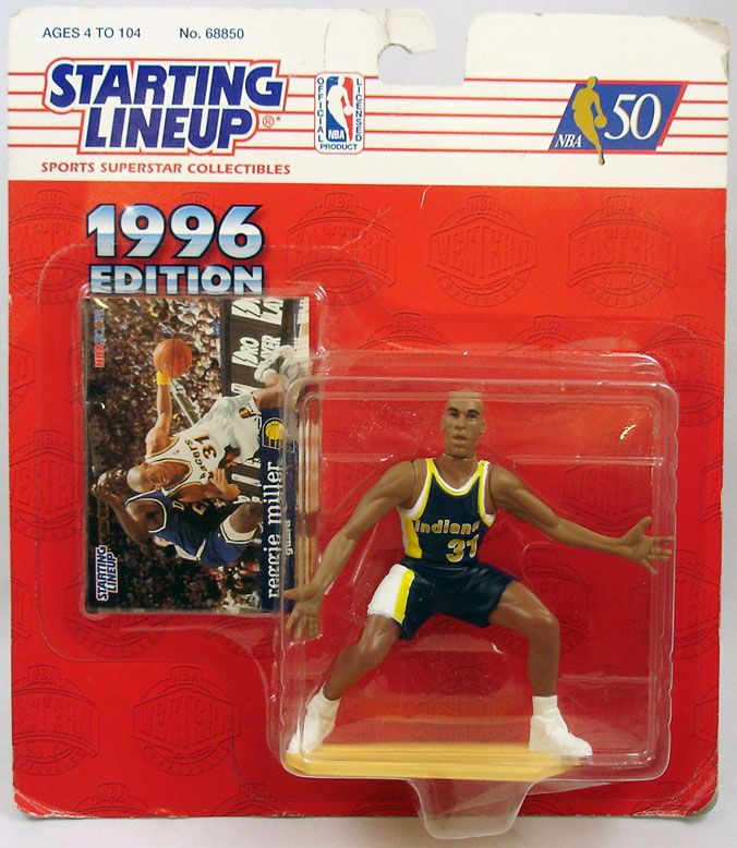 Indiana Pacers Reggie Miller Starting Lineup 1996 