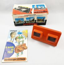 Stéréoscope Lestrade (3D Vision) + 27 Cartes-Vues Stéréoscopiques 