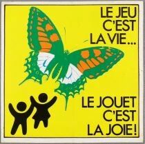 Sticker - Le Jeu c\'est la Vie...Le Jouet c\'est la Joie (Play is Life... Toys are Joy)