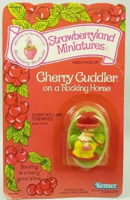 Strawberry shortcake - Miniatures - Cherry Cuddler on a Rocking Horse