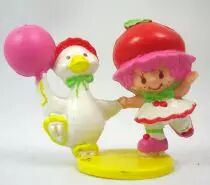 Strawberry shortcake - Miniatures - Cherry Cuddler skating with Gooseberry (loose)