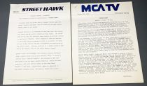 Street Hawk -  MCA TV International Press Information (1984)