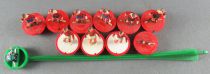 Subbuteo C-100 Ref 41 - Club Liverpool LW Repainted Missing 1 Player