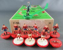 Subbuteo C-100 Réf 41 - Club Liverpool LW Repeint Manque 1 joueur