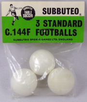Subbuteo C.144F - 3 Ballons Standards - 3 Standard Footballs (neuve sous sachet)