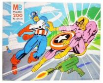 Super-Heroes Series - MB Jigsaw Puzzle 200p - #6 Captain America