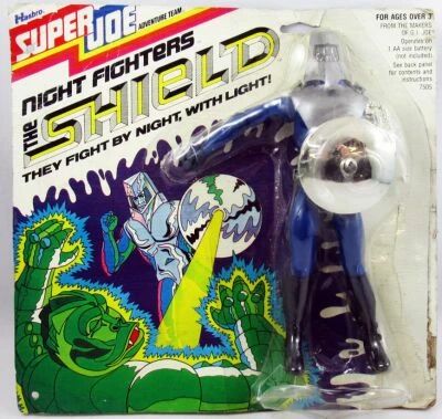 Super Joe Adventure Team - Hasbro 1977 - The Shield Night Fighters - Mint on card 