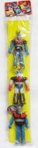 Super Robot Set : Mazinger Z - Great Mazinger - Goldorak - Figurines vinyl 14cm Popy