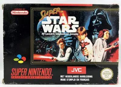Super Star Wars - JVC Nintendo SNES (cartouche & instruction FR/NL)