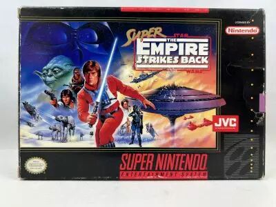 Super Star Wars The Empire Strikes Back - JVC Nintendo SNES (Cartouche & Instructions En.)