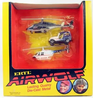 Supercopter (Airwolf) - Coffret de vehcules au 1/64� - ERTL 1984