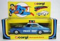 Superman - Corgi ref.260 1979 - Buick Regal (City of Metropolis - Police Dept.) Mint in Box