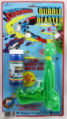 Superman - Imperial Toy Corp. - Bubble Blaster - Superman\'s Fiftieth Birthday 1987