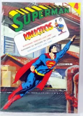 Superman - Kalkitos - Planche de d�calcomanies par transfert n�4 \ Au Secours de Lois Lane\ 