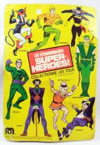 Superman - Mego World\'s Greatest Super-Heroes - Superman 8\  figure (mint on french Pin Pin Toys card)