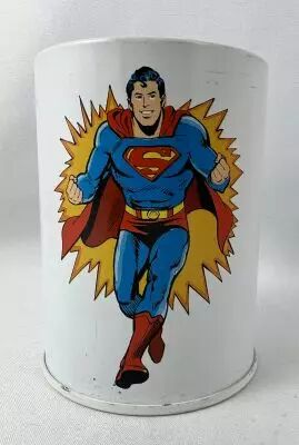 Superman - Pot � Crayon en m�tal Blanc  