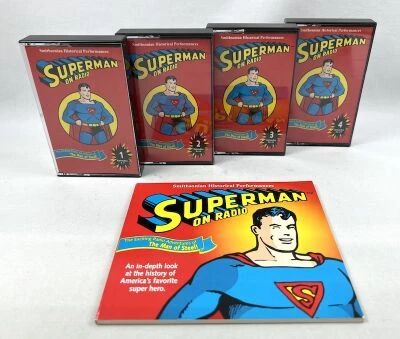 Superman - Superman On Radio - 4 Audio Tapes with Booklet - Smithsonian (1997)