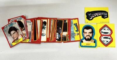 Superman II - Lot de 31 Trading Cards + 3 Stickers - Topps (1980)Topps 