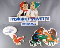 Sylvain & Sylvette - Double-Sided Cardboard Store Display Le Lombard - Sylvain & Sylvette & Friends