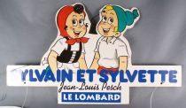 Sylvain & Sylvette - Double-Sided Cardboard Store Display Le Lombard - Sylvain & Sylvette & Friends